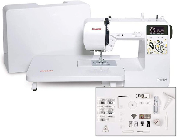 Janome JW8100 Computerized Sewing Machine with Bonus Accessories