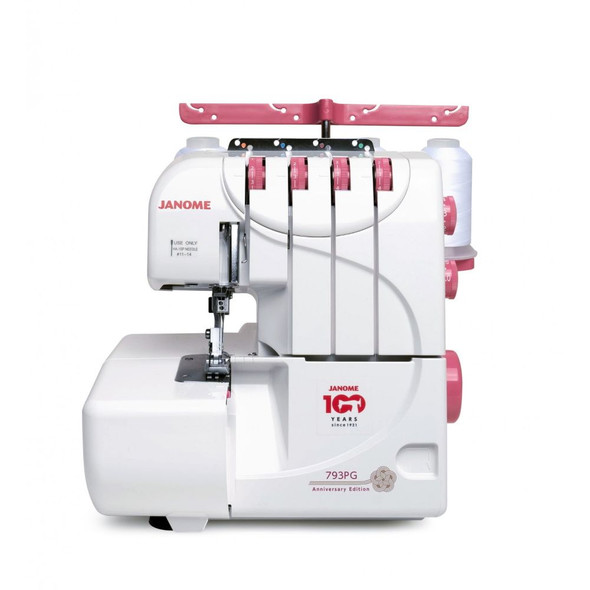 Janome 793PG 100th Anniversary Pink Edition Serger Overlock Machine with Bonus