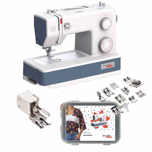 bernette 05 Academy Sewing Machine with Walking Foot and Kit