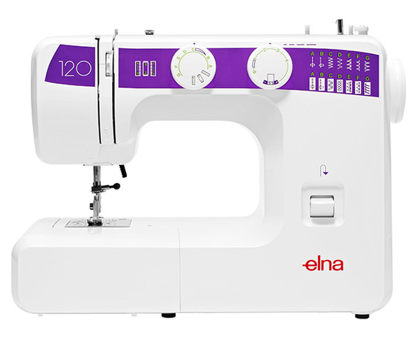 Elna eXplore 120 front with free arm