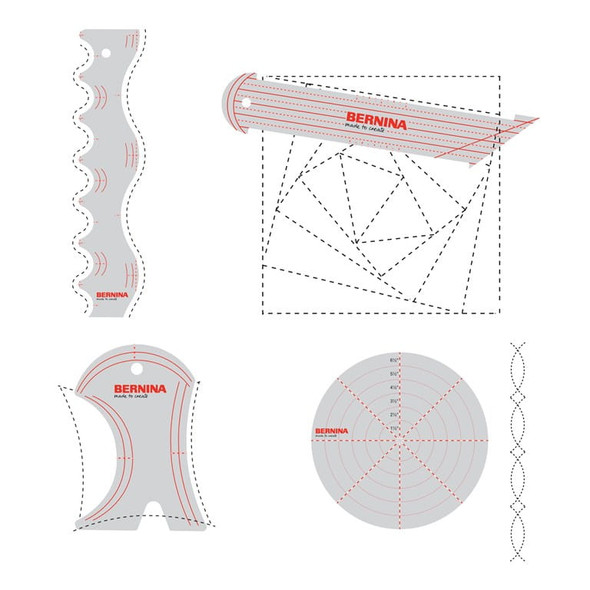 Bernina Q Series and other long arm rulers with many design possibilities