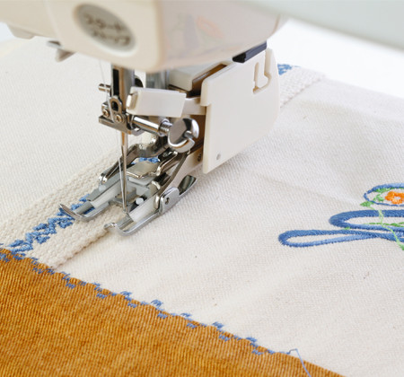 Sewing a perfect even stitch on fabric