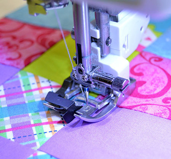 Stitching in the ditch with your Janome ditch foot