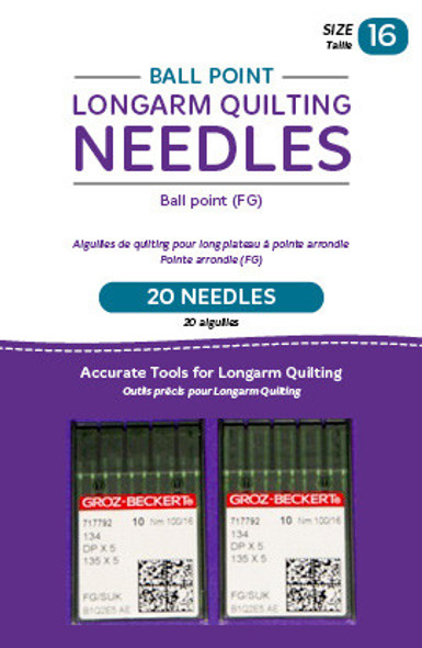 Handi Quilter Ball Point Longarm Needles – Two Packages of 10 (18/110-FG, Ball Point)