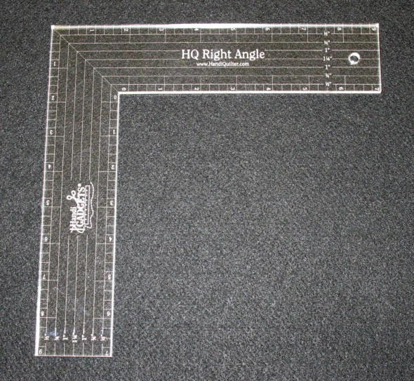 Handi Quilter Right Angle Ruler for straight and edges on long arms