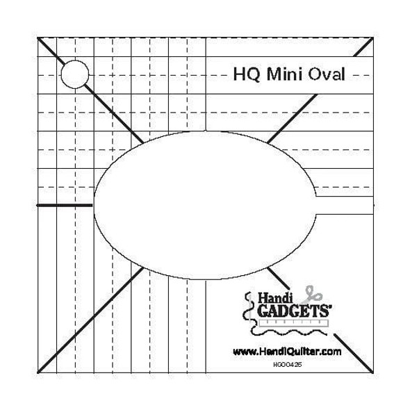 Handi Quilter Oval Template for Long Arm Quilting