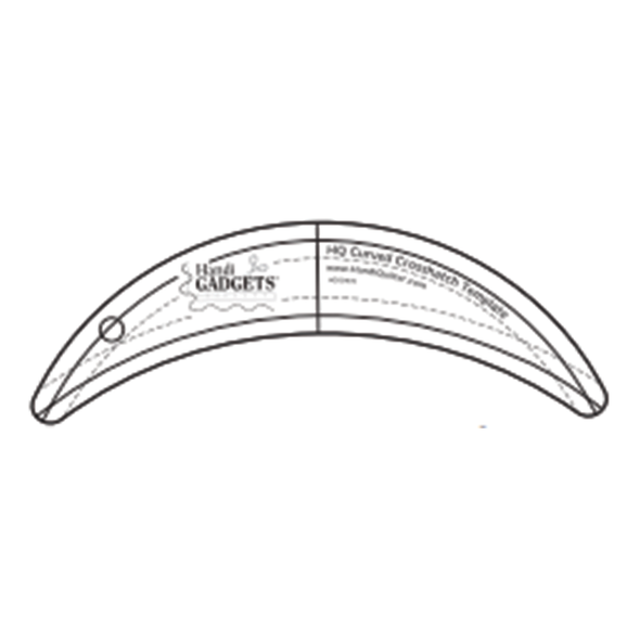 Handi Quilter Curved Crosshatch Ruler Template for long arm Quilters