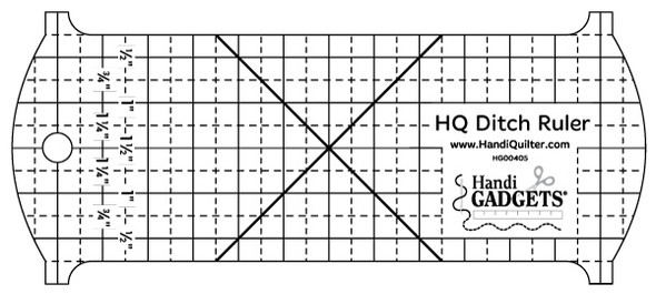 Handi Quilter Ditch Ruler Template for Long Arm Quilters