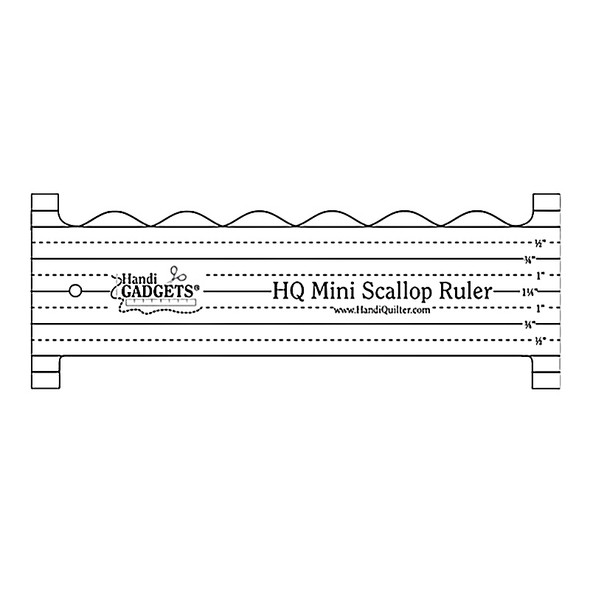 Handi Quilter Mini Scallop Long Arm Ruler for Quilting