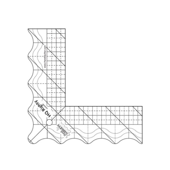 Handi Quilter Righty Ruler Template for Long Arm Quilting