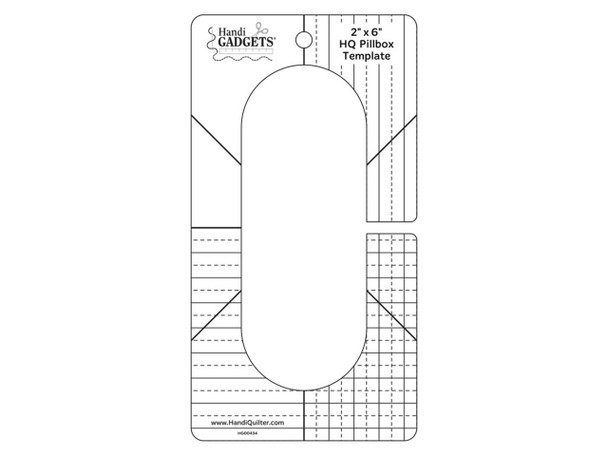 Handi Quilter Pillbox Ruler Template