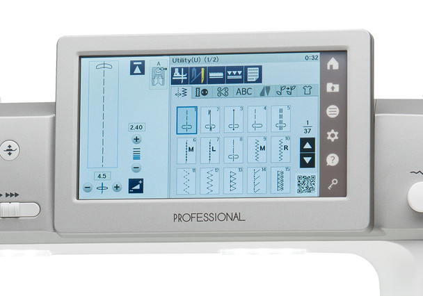 Huge display showing all the options at touch