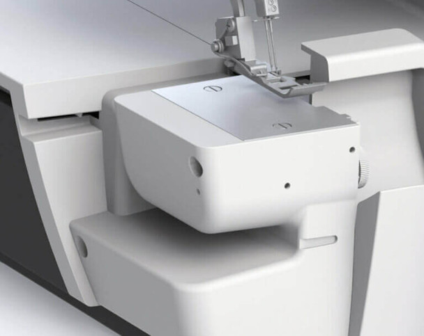 Bernette b62 coverstitch serger with leg lifted