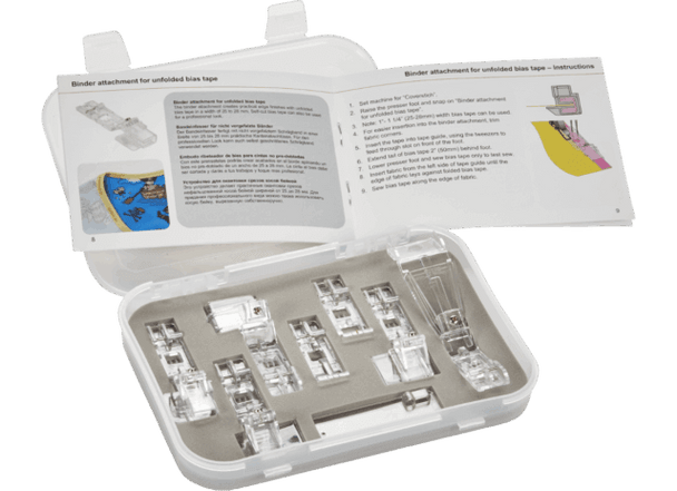 Open case of the B42, B48, B62, B68 presser foot kit