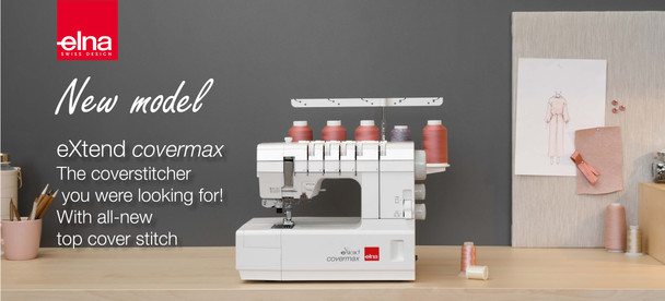 Elna Covermax 5 Thread Coverstitch Serger on table