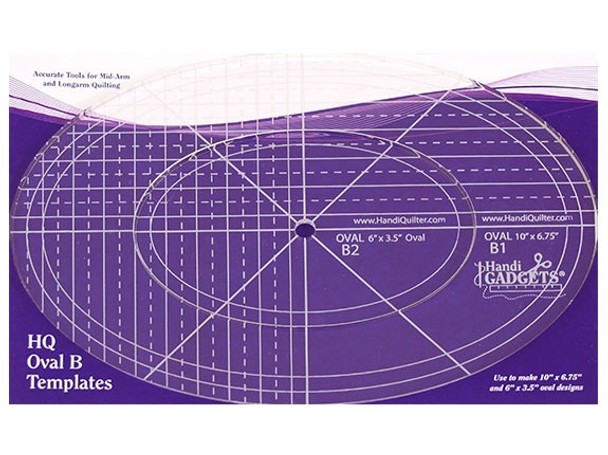 Handi Quilter Oval Ruler Template for Long Arms Handi Quilter Oval Ruler Template for Long Arms