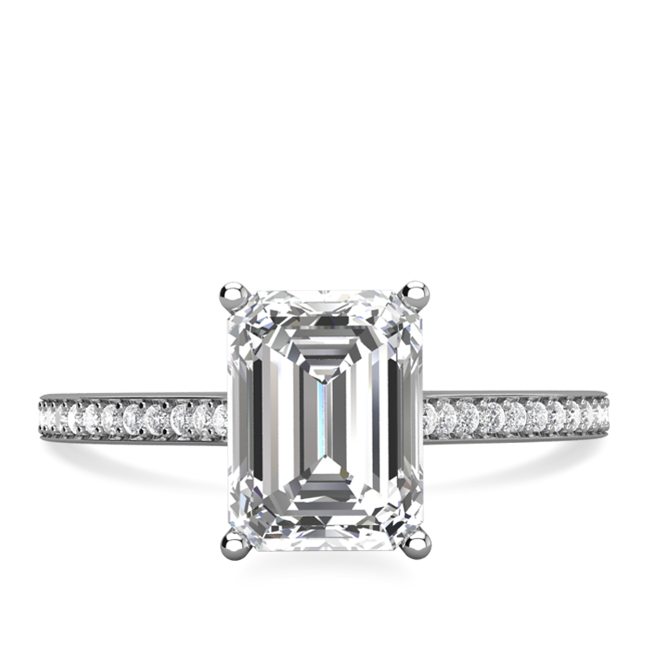 Laura Preshong | Charlotte Emerald Cut Diamond Ring