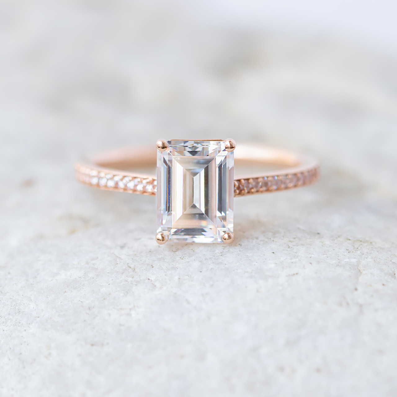 Laura Preshong | Ella Emerald Cut Diamond Ring