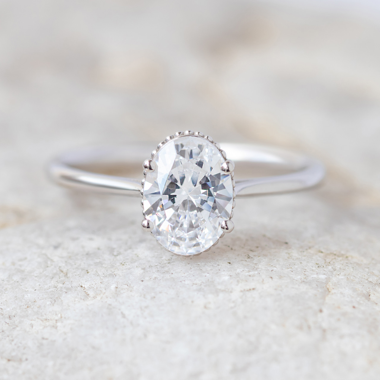 Laura Preshong | Clio Oval Cut Engagement Ring