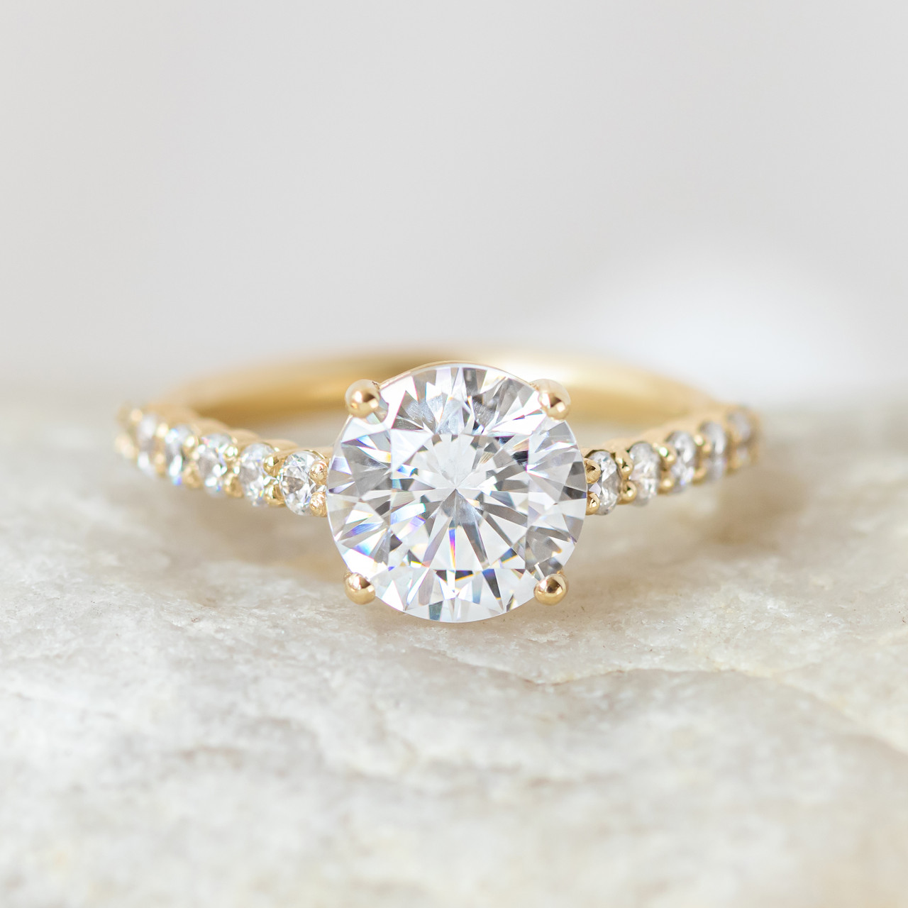 Icy Rose Cut Diamond Ring - Snowflake Engagement Ring – ARTEMER