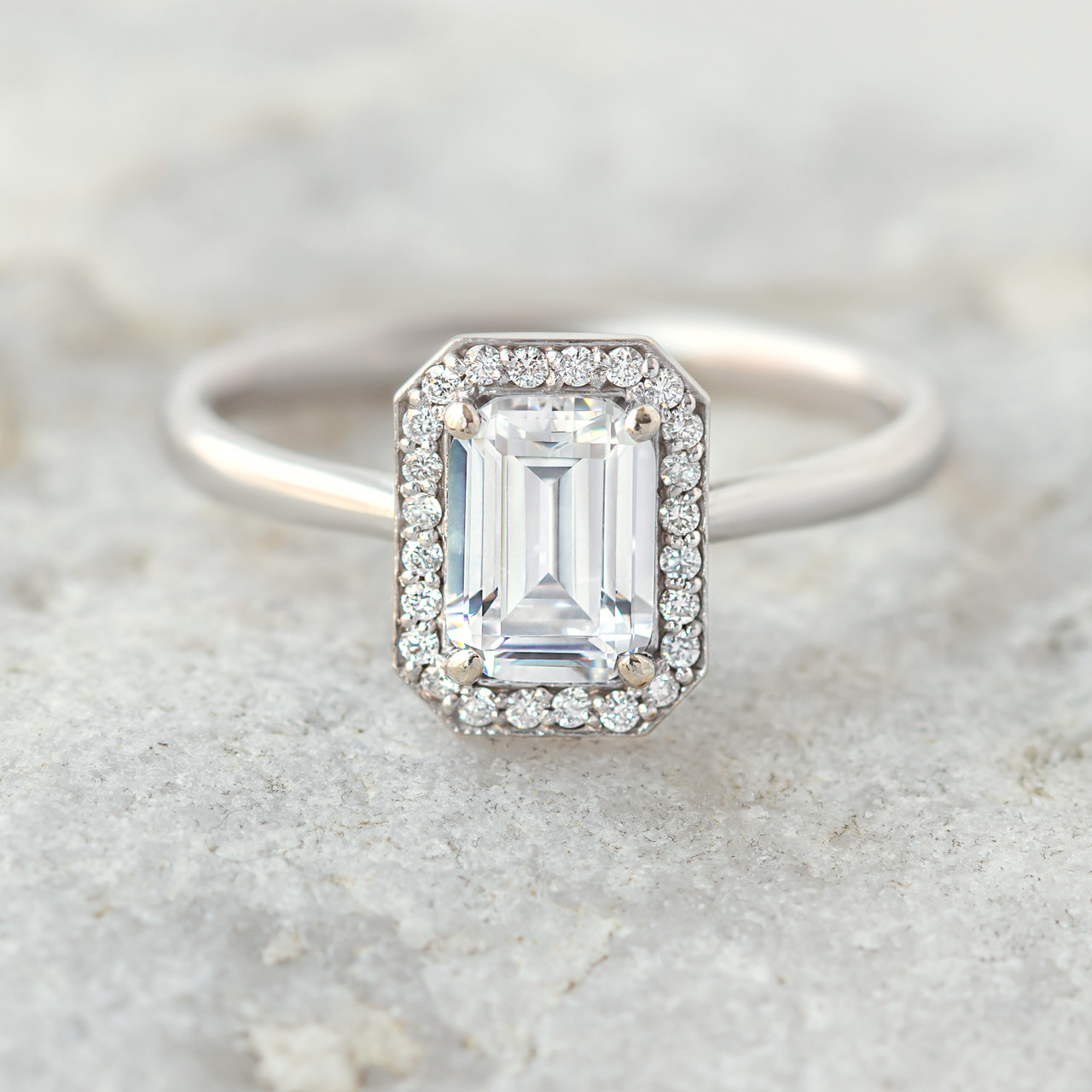 2.03 GIA Emerald Cut Diamond Engagement Ring in 14k Yellow Gold - Filigree  Jewelers