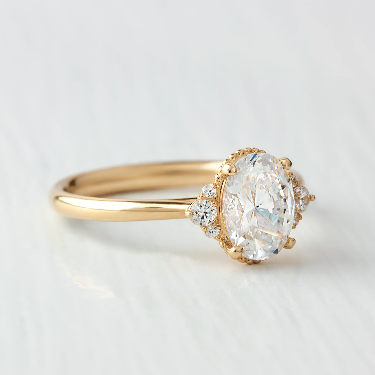 Laura Preshong | Mayfair Oval Cut Engagement Ring