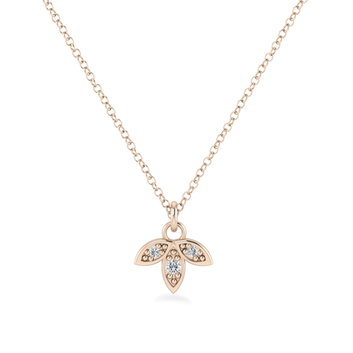 18 Karat White Gold and Diamond Lockit Pendant-Necklace by Louis