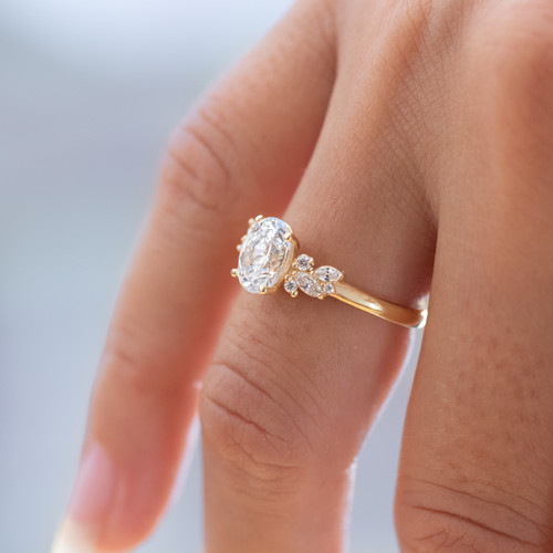 Laura Preshong  Blythe Oval Cut Engagement Ring