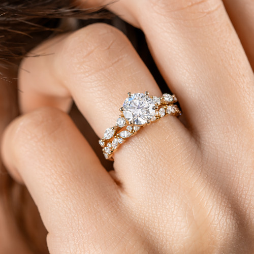 Laura Preshong  Kinsley Emerald Cut Engagement Ring