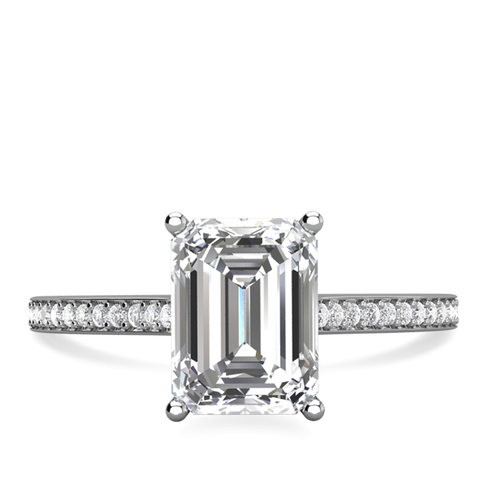 Laura Preshong | Charlotte Emerald Cut Diamond Ring