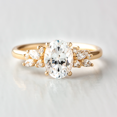 Laura Preshong  Blythe Oval Cut Engagement Ring