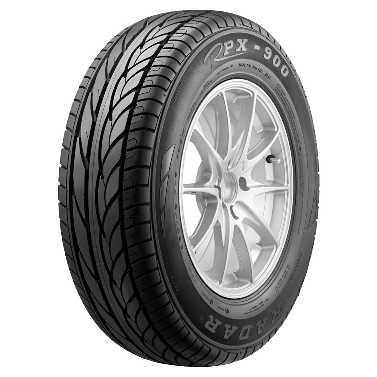 215/70R16 RADAR RPX900 TL 100H M+S 500AA**45K**+ROAD HAZARD**MADE BY MICHELIN