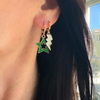 Wearing the Baylor Spirit Earring Stack for Bears game day