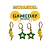 McDaniel College Spirit Earring Stack for Green Terror game day