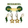 McDaniel College Spirit Earring Stack for Green Terror game day – inspiration