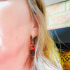 Wearing the Ohio State Spirit Earring Stack for Buckeyes game day