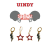 University of Indianapolis Spirit Earring Stack for Greyhounds game day