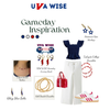 UVA Wise Cavaliers game day outfit inspiration with the UVA Wise Spirit Earring Stack