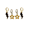 Alabama State University Spirit Earring Stack for Hornets game day – (no overlay)