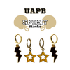 University of Arkansas at Pine Bluff Spirit Earring Stack for Golden Lions game day
