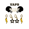 University of Arkansas at Pine Bluff Spirit Earring Stack for Golden Lions game day – alternate colorway