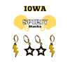 Iowa Spirit Earring Stack For Hawkeyes Game Day