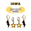 Iowa Spirit Earring Stack For Hawkeyes Game Day