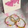 Iowa Hawkeyes gameday bracelet to pair with the Iowa Spirit Earring Stack