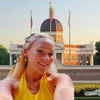 Wearing the Southern Miss Spirit Earring Stack for Golden Eagles game day