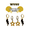 WVSU Spirit Earring Stack For Yellow Jackets Game Day