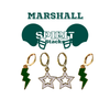 Marshall University Spirit Earring Stack for Thundering Herd game day