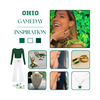 Ohio University Bobcats game day outfit inspiration with the Ohio University Spirit Earring Stack