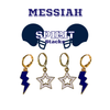 Messiah University Spirit Earring Stack for Falcons game day