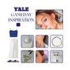 Yale Bulldogs game day outfit inspiration with the Yale Spirit Earring Stack